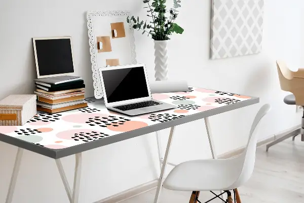 Büro-Schreibtischmatte Bunte Punkte