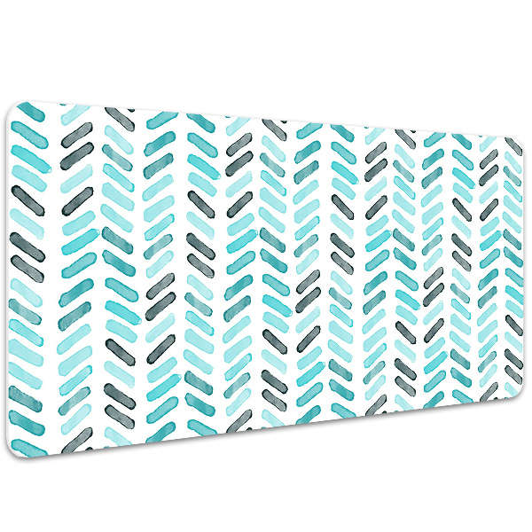 Schreibtischunterlage Aquarell in Herringbone.