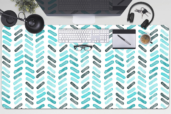 Schreibtischunterlage Aquarell in Herringbone.
