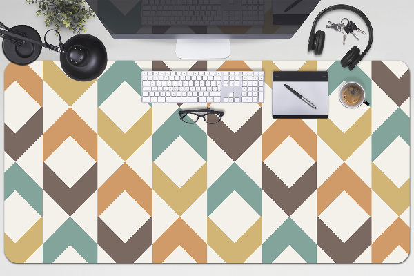 Büro-Schreibtischmatte Retro-Formen