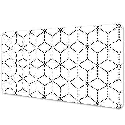 Schreibtischunterlage Graue Würfel