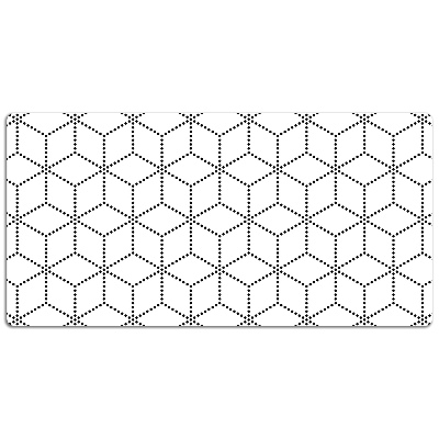 Schreibtischunterlage Graue Würfel