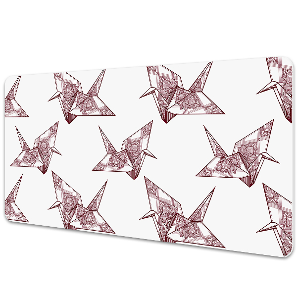 PVC Schreibtischmatte Origami-Vögel