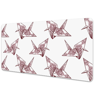 PVC Schreibtischmatte Origami-Vögel