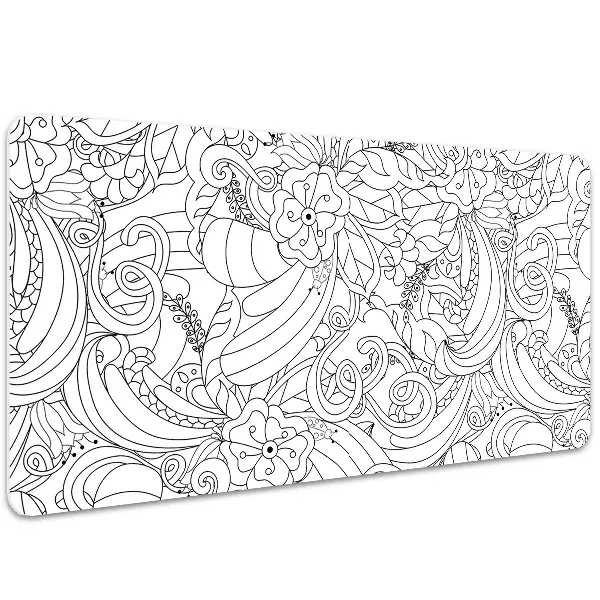 Büro-Schreibtischmatte Doodle-Muster