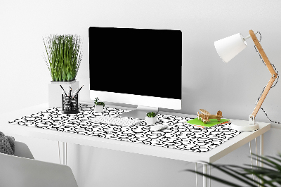 Büro-Schreibtischmatte Schwarze und weiße Kreise