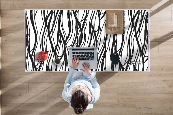PVC Schreibtischmatte Wellige Linien