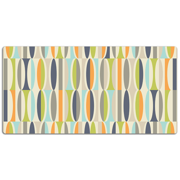 PVC Schreibtischmatte Retro-Muster