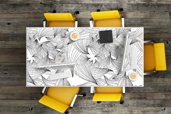 PVC Schreibtischmatte Wunderbare Linien