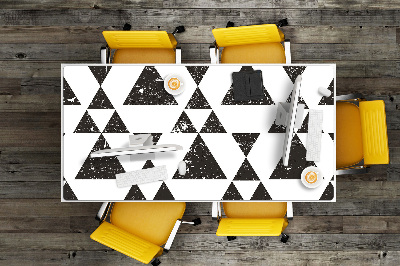 Schreibtisch Unterlegmatte Schwarze weiße Dreiecke
