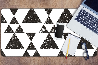 Schreibtisch Unterlegmatte Schwarze weiße Dreiecke