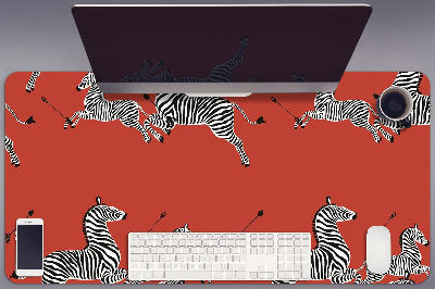PVC Schreibtischmatte Zebra