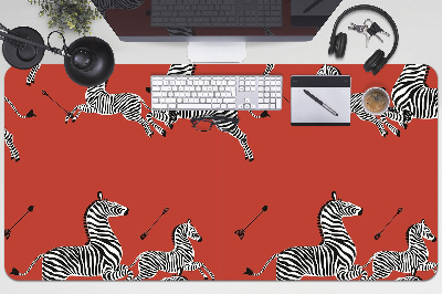 PVC Schreibtischmatte Zebra