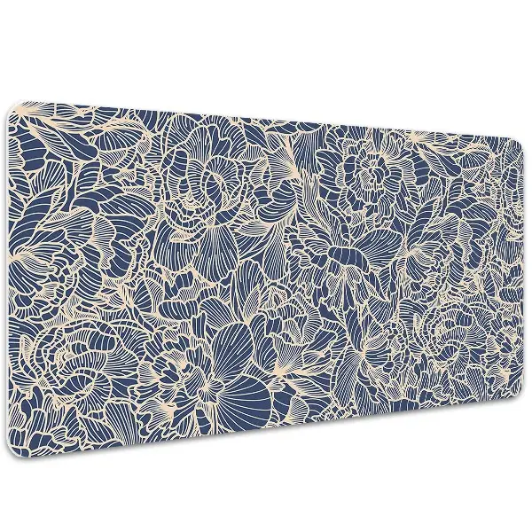 Schreibtischunterlage Blaue Blume