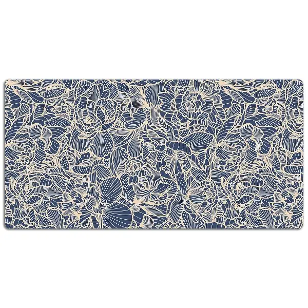 Schreibtischunterlage Blaue Blume