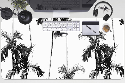 Schreibtischunterlage Schwarz-Weiß-Palme