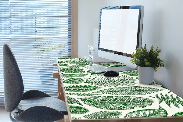 Büro-Schreibtischmatte Palmenblätter