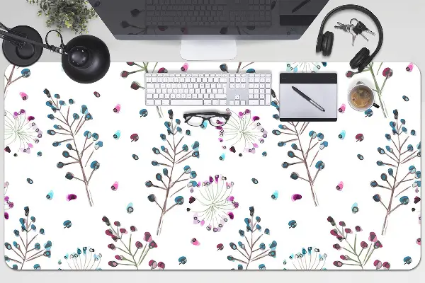 Schreibtisch Unterlegmatte Blumen
