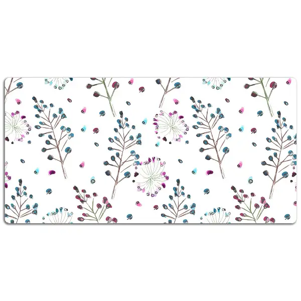 Schreibtisch Unterlegmatte Blumen
