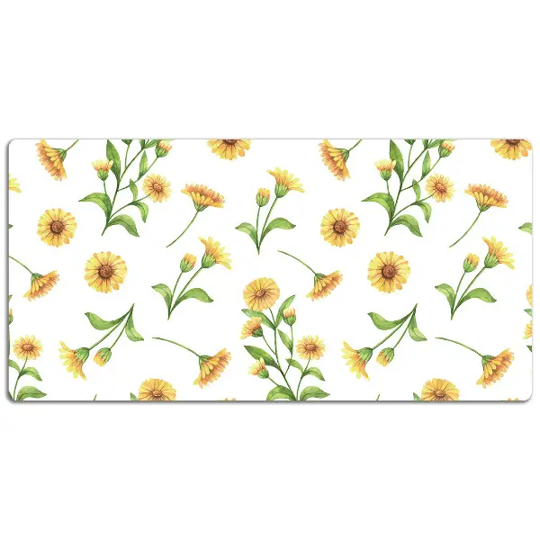 PVC Schreibtischmatte Sonnenblumen