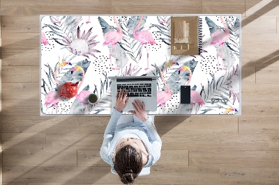 Büro-Schreibtischmatte Flamingos