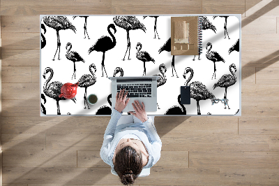 Schreibtischunterlage Retro-Stil der Flamingos
