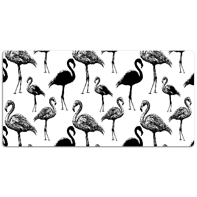 Schreibtischunterlage Retro-Stil der Flamingos