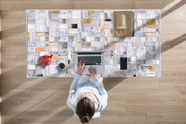 Büro-Schreibtischmatte Bunte Fliesen