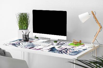 Schreibtischunterlage Marmorblumen