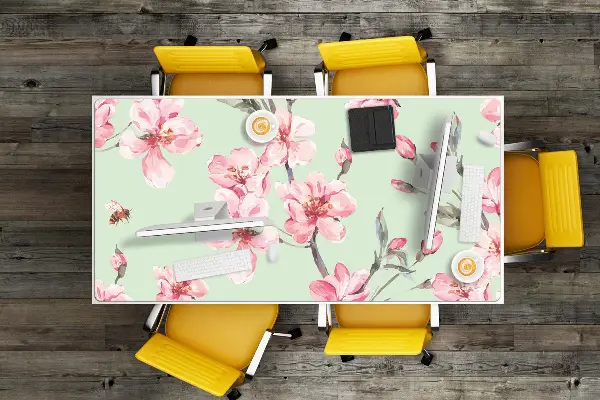 Büro-Schreibtischmatte Kirschblüten