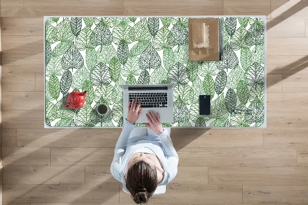 PVC Schreibtischmatte Waldblätter