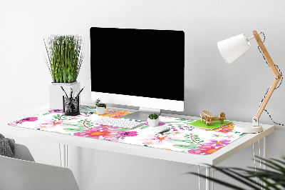 Büro-Schreibtischmatte Blumenzeichnung