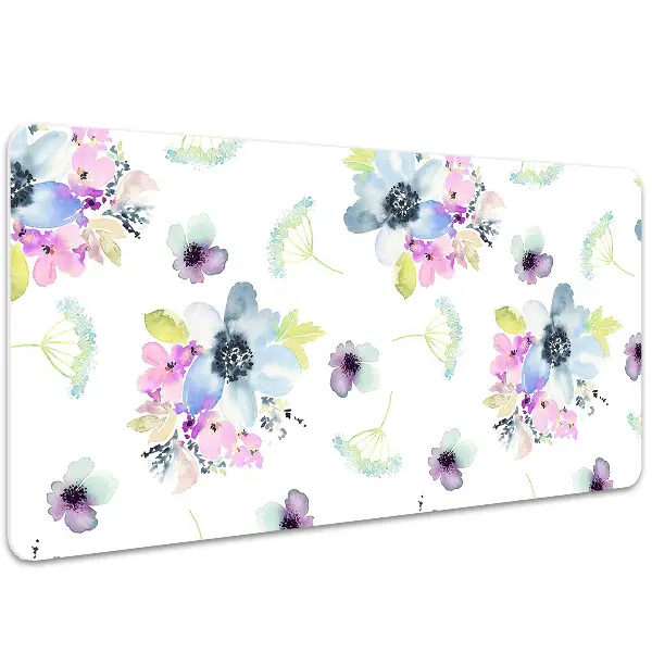 Schreibtischunterlage Lilane Blumen