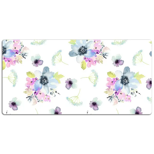 Schreibtischunterlage Lilane Blumen