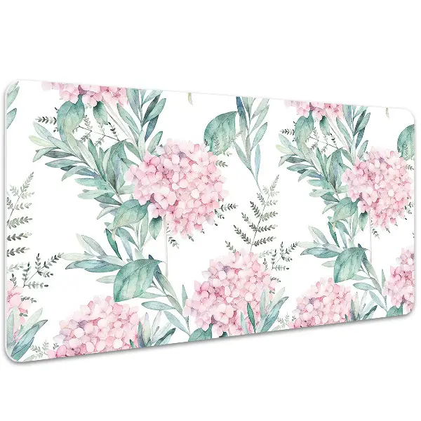 Schreibtisch Unterlegmatte Helle rosa Blumen
