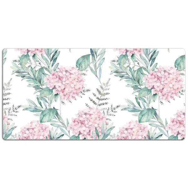Schreibtisch Unterlegmatte Helle rosa Blumen