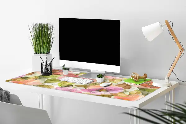 Büro-Schreibtischmatte Lackierte Blumen