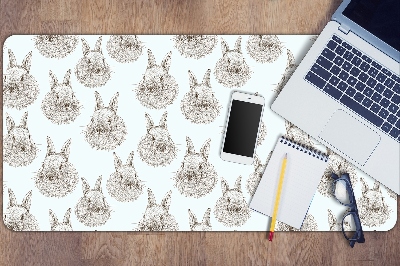 Schreibtisch Unterlegmatte Skizzenhafte Kaninchen