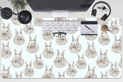 Schreibtisch Unterlegmatte Skizzenhafte Kaninchen