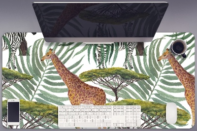 Schreibtisch Unterlegmatte Savannah-Tiere.