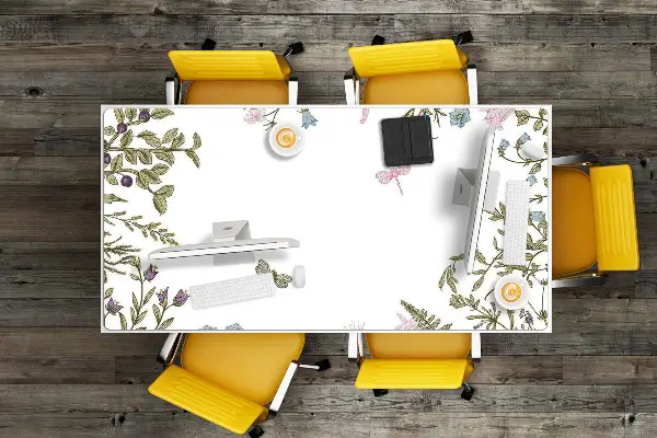 PVC Schreibtischmatte Frühlingsblumen