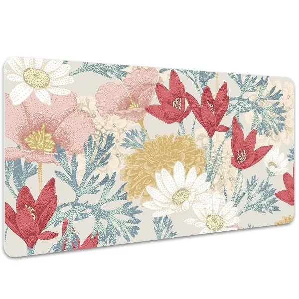 PVC Schreibtischmatte Frühlingsblumen