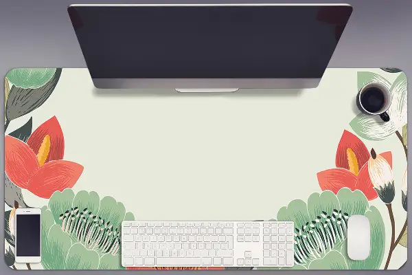 Büro-Schreibtischmatte Frühlingsblumen