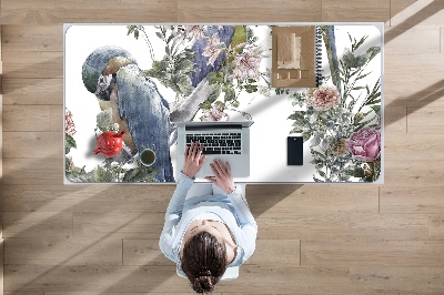 Schreibtisch Unterlegmatte Papagei