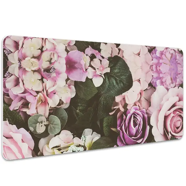 PVC Schreibtischmatte Barockblumen