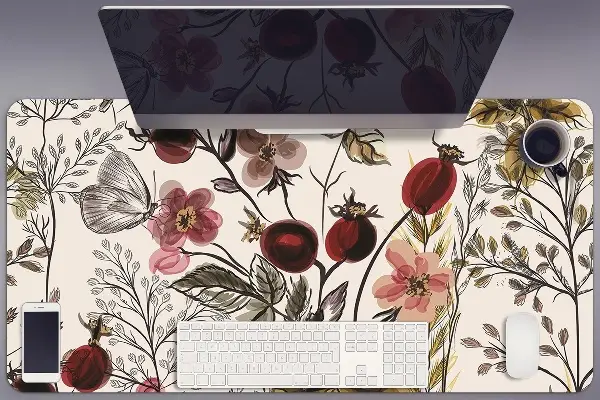Schreibtisch Unterlegmatte Feldblumen