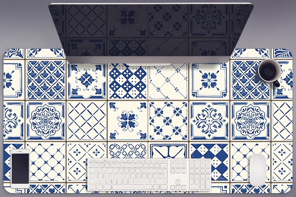 Büro-Schreibtischmatte Azulejos Fliesen