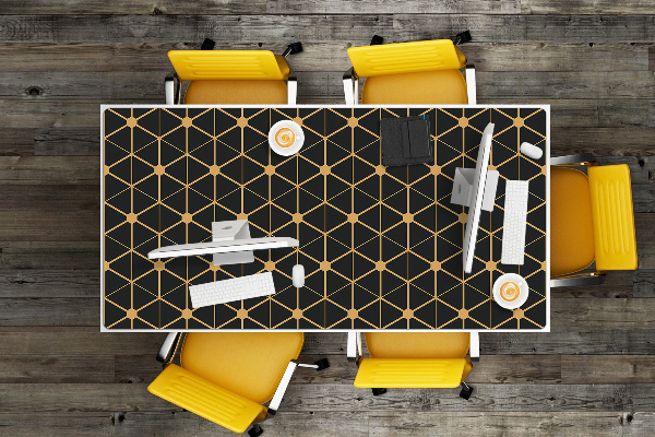 Schreibtisch Unterlegmatte Hexagonal