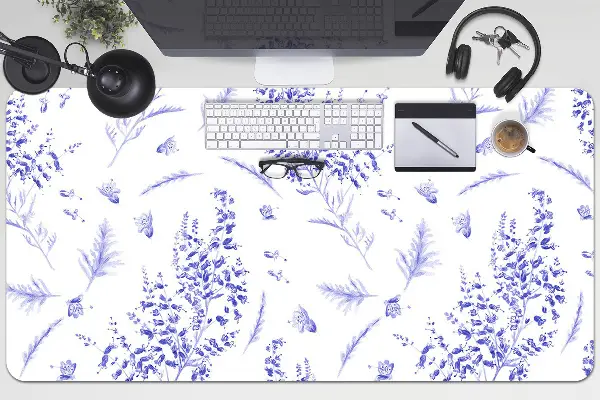 Schreibtischunterlage Aquarell-Lavendel.