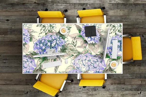PVC Schreibtischmatte Hortensie